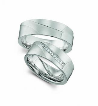 Trauringe Weissgold von Fischer 0605438/070